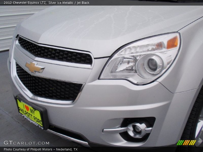 Silver Ice Metallic / Jet Black 2012 Chevrolet Equinox LTZ