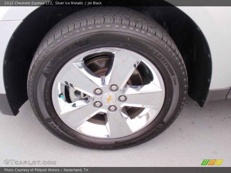 Silver Ice Metallic / Jet Black 2012 Chevrolet Equinox LTZ