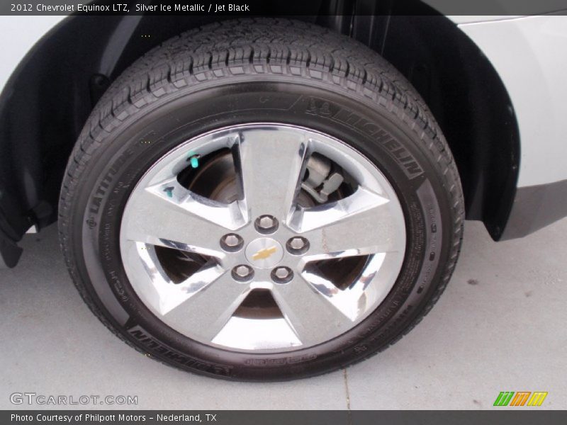 Silver Ice Metallic / Jet Black 2012 Chevrolet Equinox LTZ