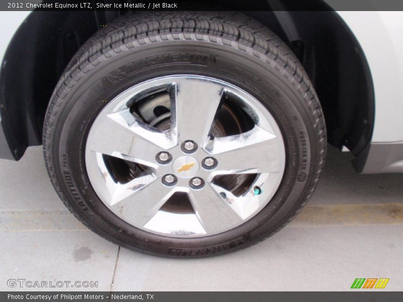 Silver Ice Metallic / Jet Black 2012 Chevrolet Equinox LTZ