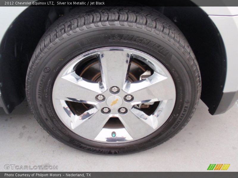 Silver Ice Metallic / Jet Black 2012 Chevrolet Equinox LTZ