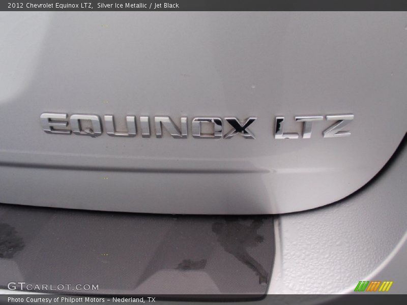 Silver Ice Metallic / Jet Black 2012 Chevrolet Equinox LTZ