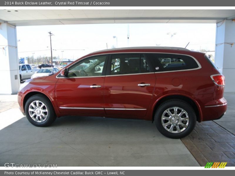 Crystal Red Tintcoat / Cocaccino 2014 Buick Enclave Leather