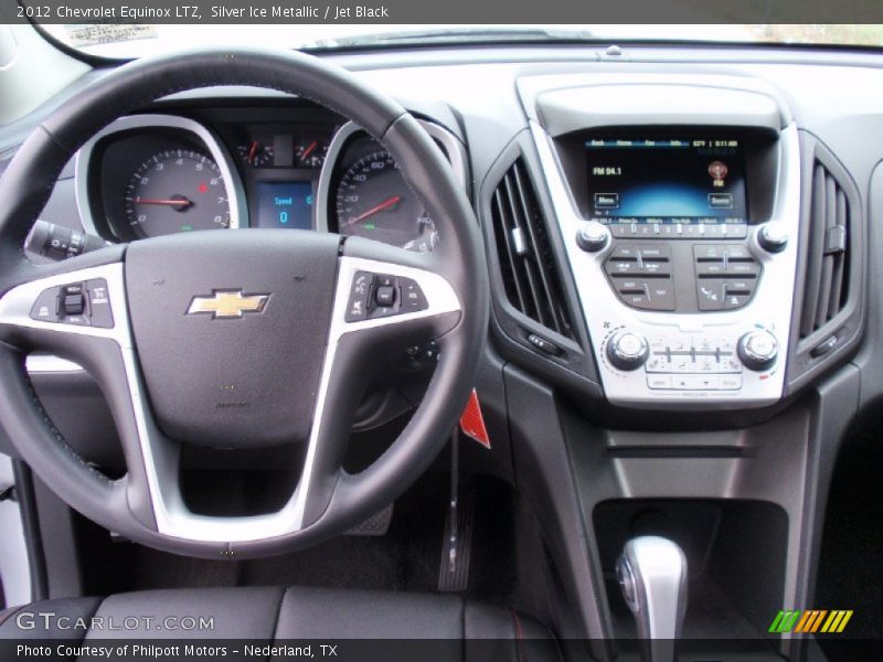 Silver Ice Metallic / Jet Black 2012 Chevrolet Equinox LTZ