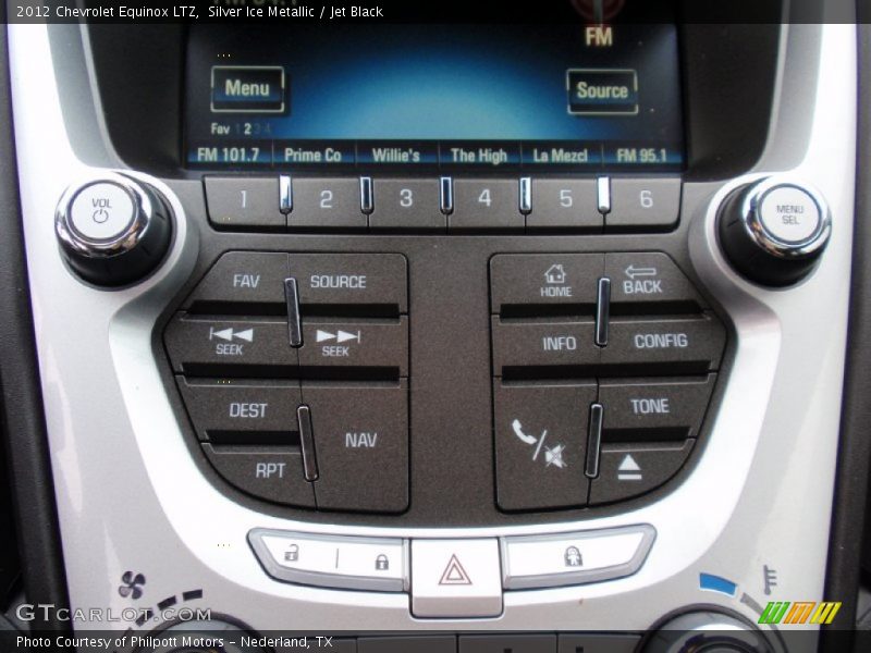 Silver Ice Metallic / Jet Black 2012 Chevrolet Equinox LTZ