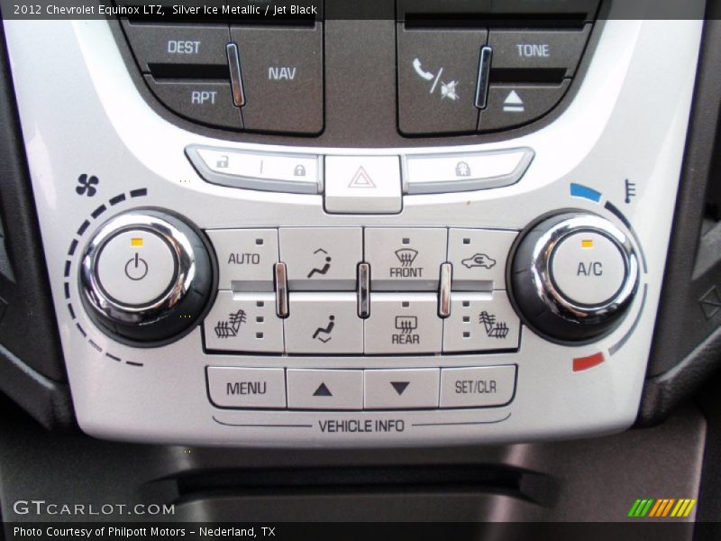 Silver Ice Metallic / Jet Black 2012 Chevrolet Equinox LTZ