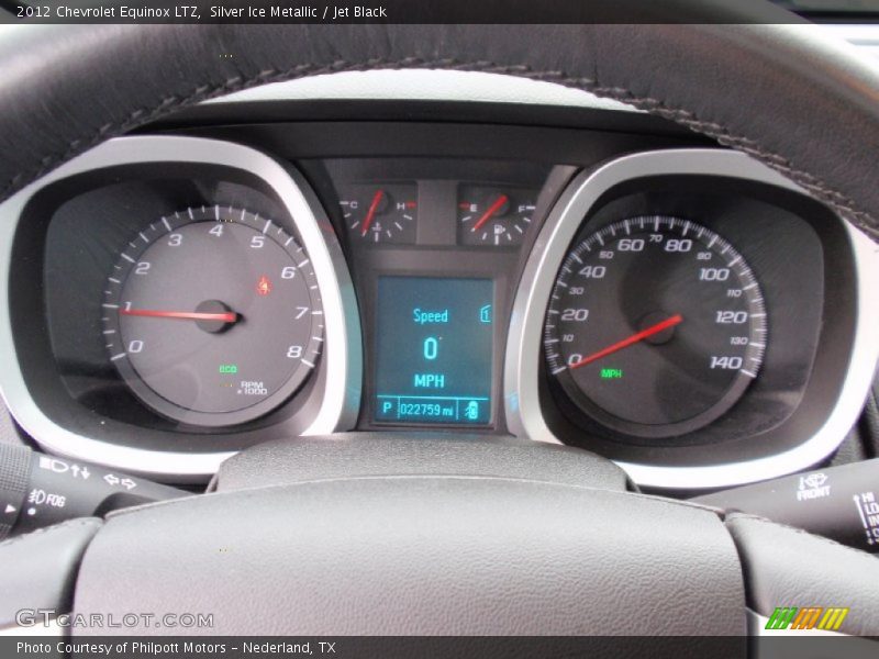 Silver Ice Metallic / Jet Black 2012 Chevrolet Equinox LTZ