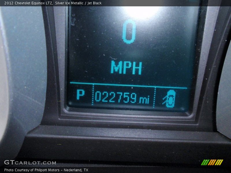 Silver Ice Metallic / Jet Black 2012 Chevrolet Equinox LTZ