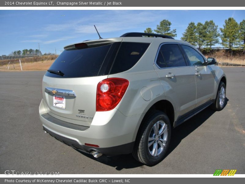 Champagne Silver Metallic / Jet Black 2014 Chevrolet Equinox LT