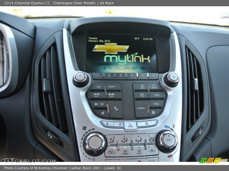Champagne Silver Metallic / Jet Black 2014 Chevrolet Equinox LT