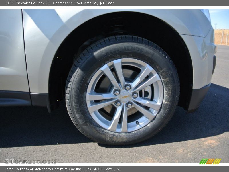 Champagne Silver Metallic / Jet Black 2014 Chevrolet Equinox LT