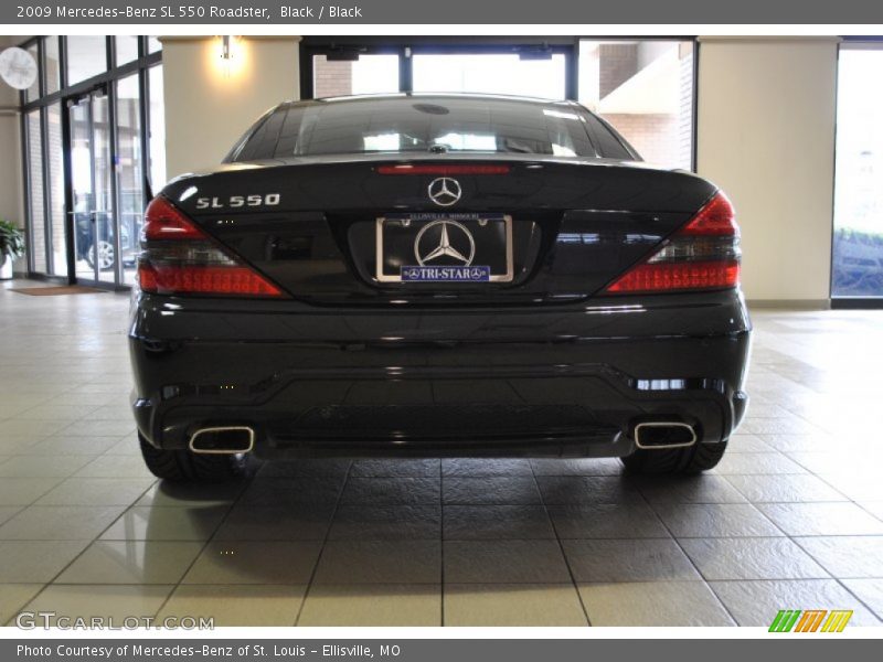 Black / Black 2009 Mercedes-Benz SL 550 Roadster