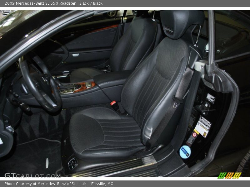 Black / Black 2009 Mercedes-Benz SL 550 Roadster