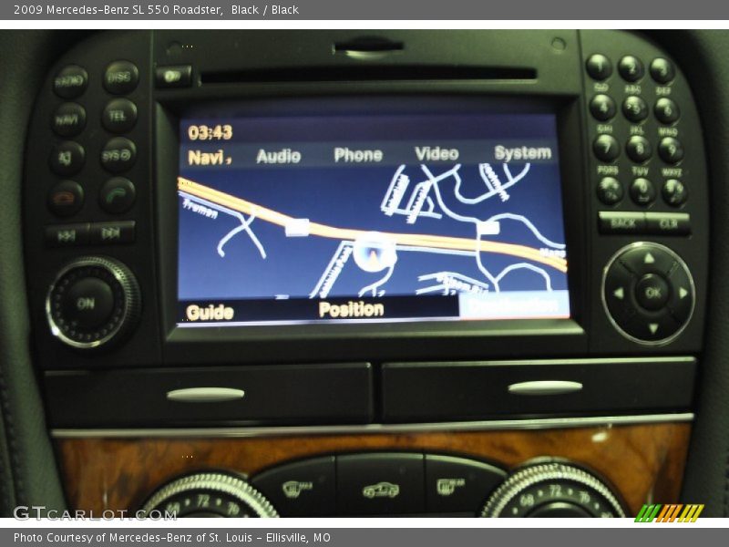 Black / Black 2009 Mercedes-Benz SL 550 Roadster