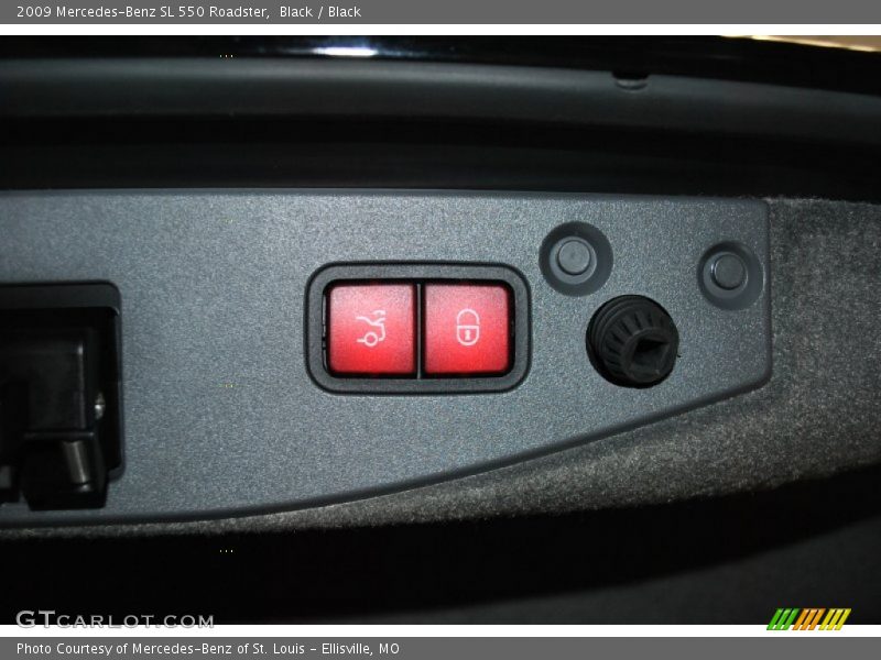 Black / Black 2009 Mercedes-Benz SL 550 Roadster