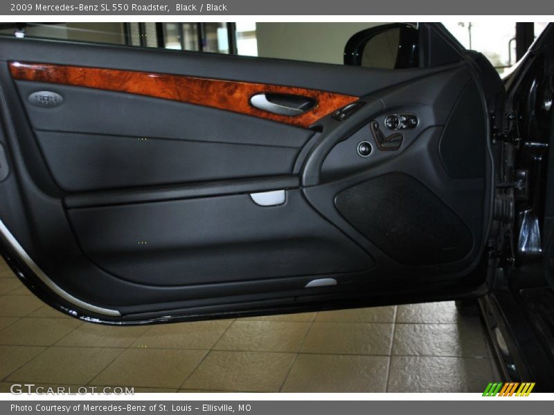 Black / Black 2009 Mercedes-Benz SL 550 Roadster