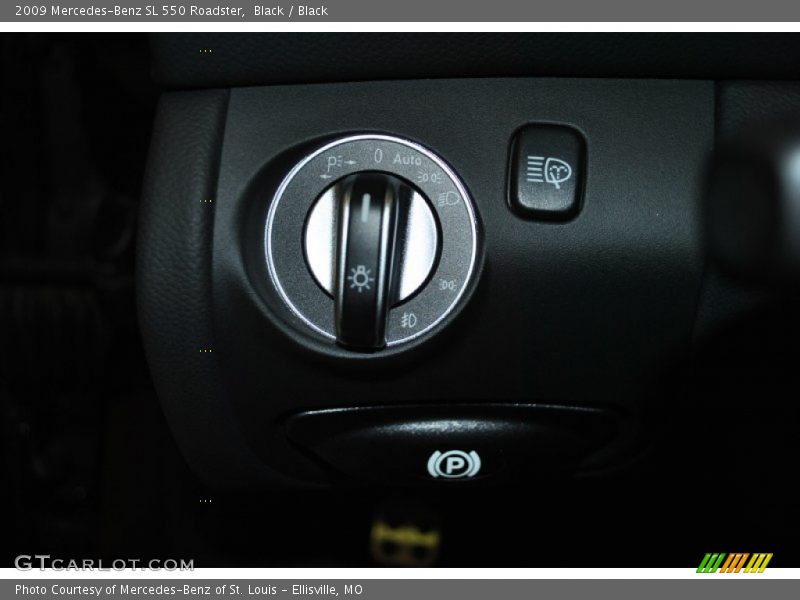 Black / Black 2009 Mercedes-Benz SL 550 Roadster