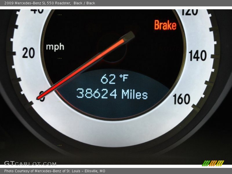 Black / Black 2009 Mercedes-Benz SL 550 Roadster