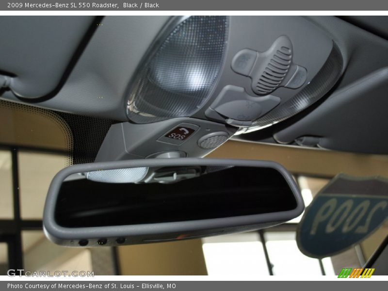 Black / Black 2009 Mercedes-Benz SL 550 Roadster