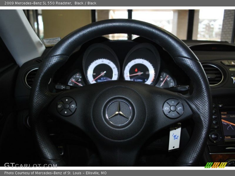 Black / Black 2009 Mercedes-Benz SL 550 Roadster
