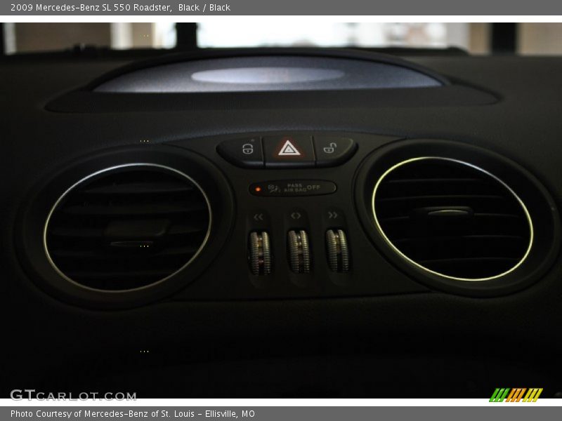 Black / Black 2009 Mercedes-Benz SL 550 Roadster