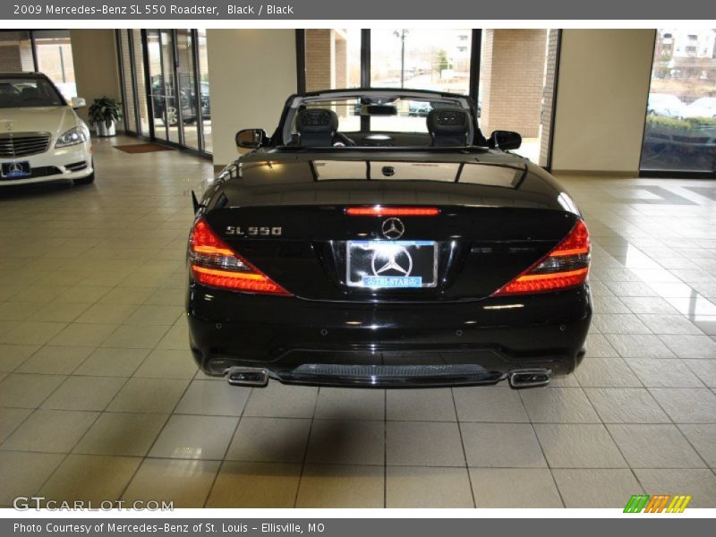 Black / Black 2009 Mercedes-Benz SL 550 Roadster
