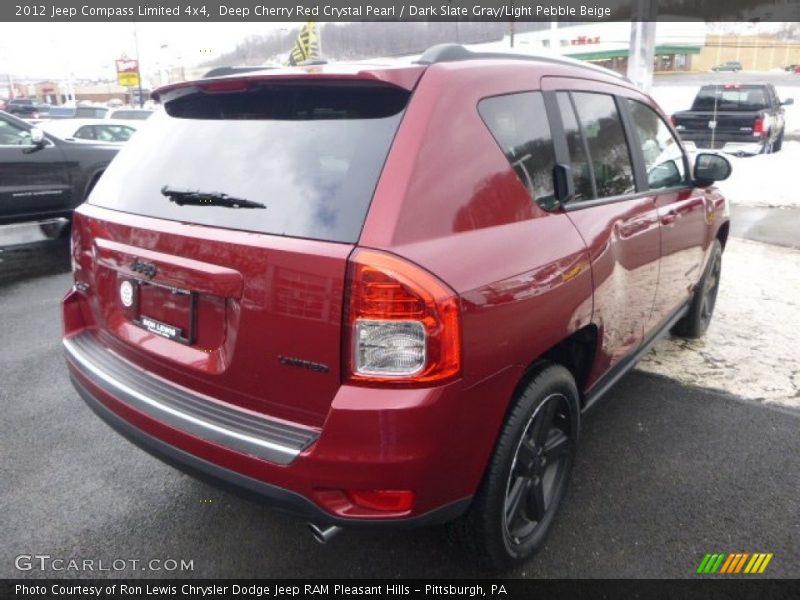 Deep Cherry Red Crystal Pearl / Dark Slate Gray/Light Pebble Beige 2012 Jeep Compass Limited 4x4