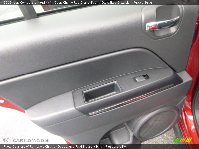 Deep Cherry Red Crystal Pearl / Dark Slate Gray/Light Pebble Beige 2012 Jeep Compass Limited 4x4