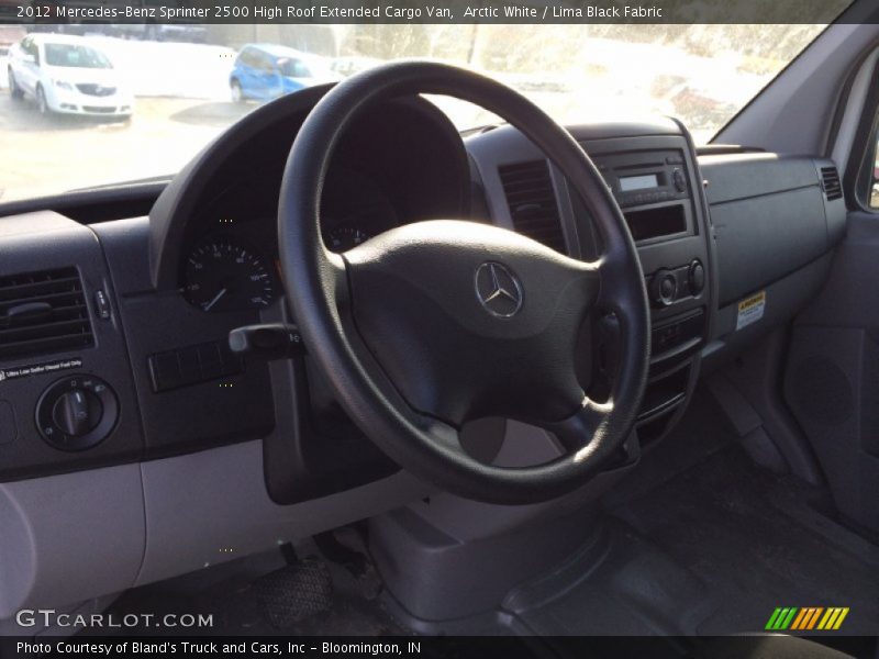 Arctic White / Lima Black Fabric 2012 Mercedes-Benz Sprinter 2500 High Roof Extended Cargo Van