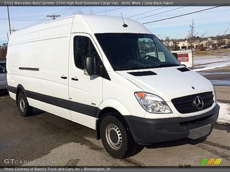 Arctic White / Lima Black Fabric 2012 Mercedes-Benz Sprinter 2500 High Roof Extended Cargo Van