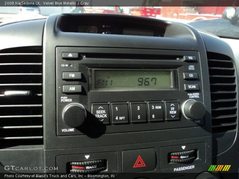Velvet Blue Metallic / Gray 2008 Kia Sedona LX