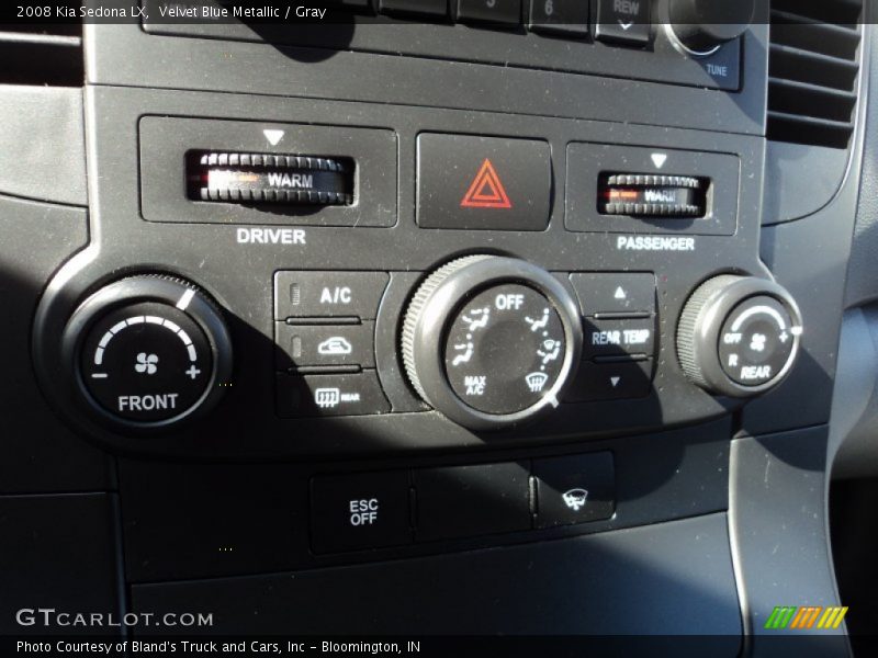 Velvet Blue Metallic / Gray 2008 Kia Sedona LX