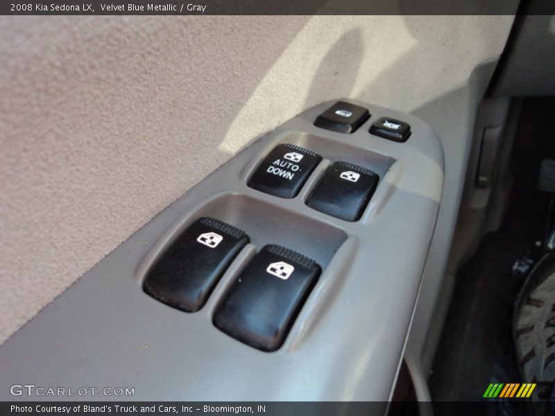 Velvet Blue Metallic / Gray 2008 Kia Sedona LX