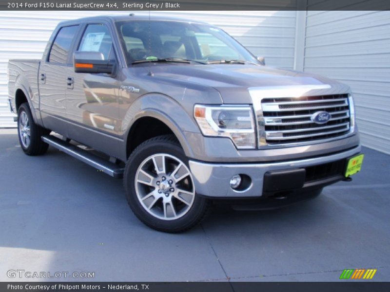 Sterling Grey / Black 2014 Ford F150 Lariat SuperCrew 4x4