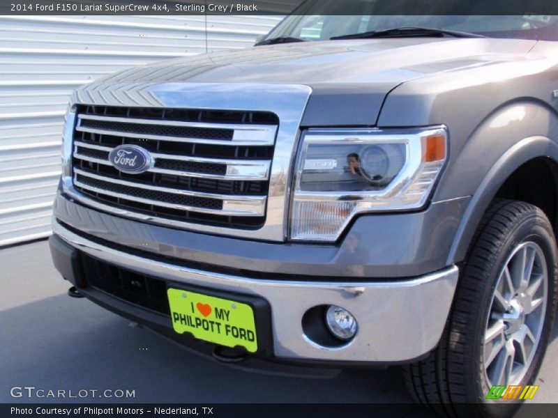 Sterling Grey / Black 2014 Ford F150 Lariat SuperCrew 4x4