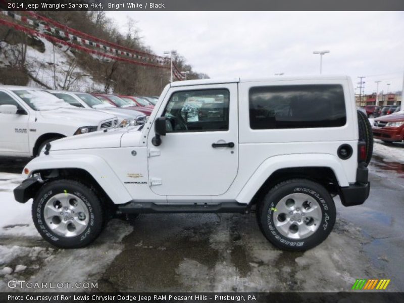 Bright White / Black 2014 Jeep Wrangler Sahara 4x4