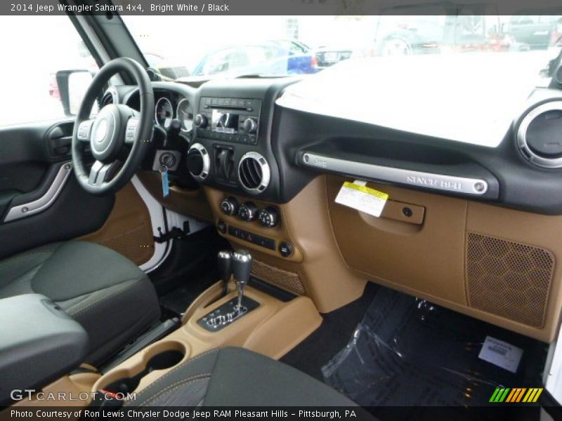 Bright White / Black 2014 Jeep Wrangler Sahara 4x4