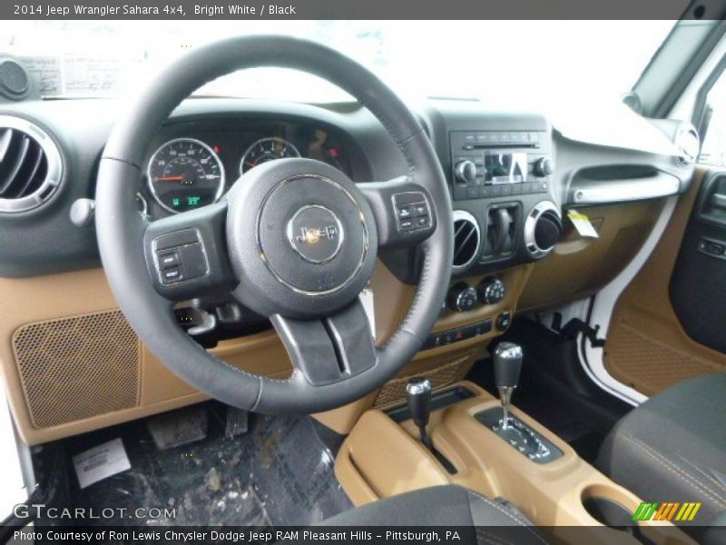 Bright White / Black 2014 Jeep Wrangler Sahara 4x4