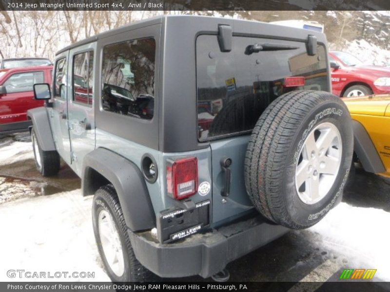 Anvil / Black 2014 Jeep Wrangler Unlimited Sport 4x4