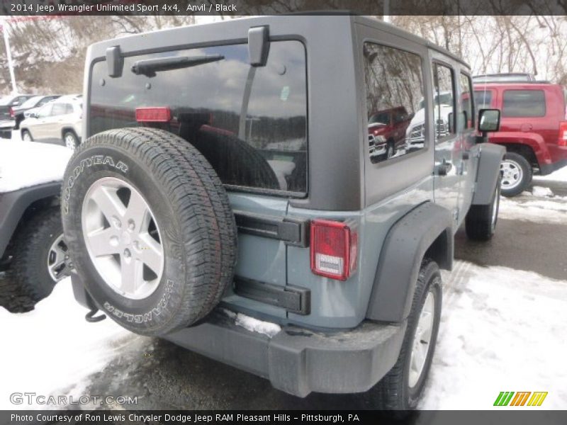 Anvil / Black 2014 Jeep Wrangler Unlimited Sport 4x4