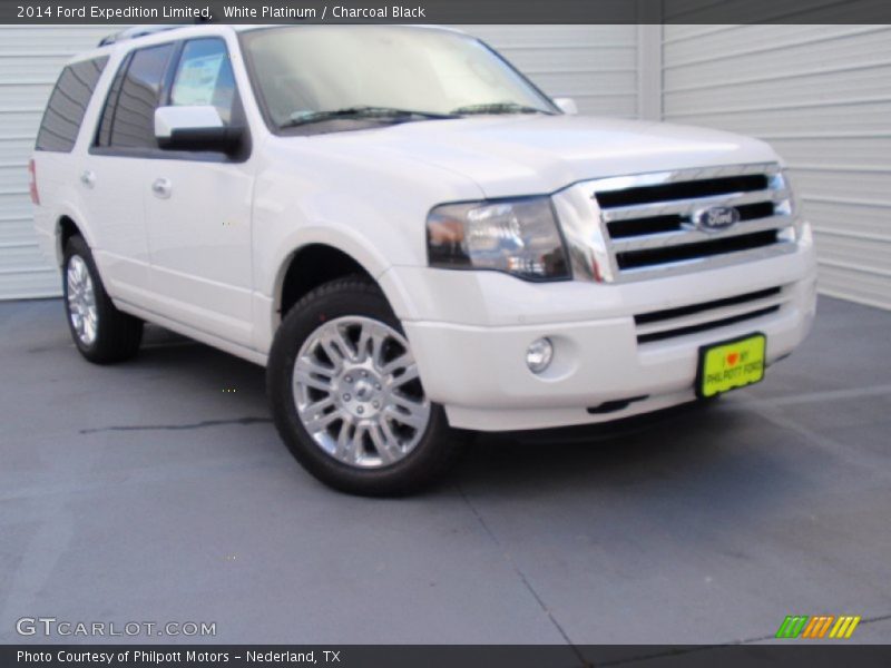 White Platinum / Charcoal Black 2014 Ford Expedition Limited