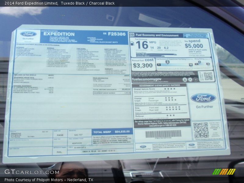 Tuxedo Black / Charcoal Black 2014 Ford Expedition Limited