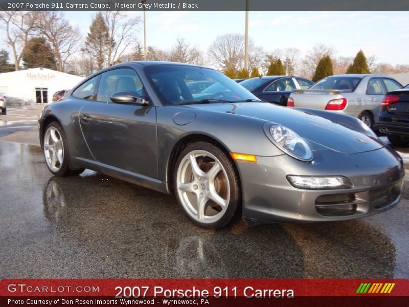 Meteor Grey Metallic / Black 2007 Porsche 911 Carrera Coupe