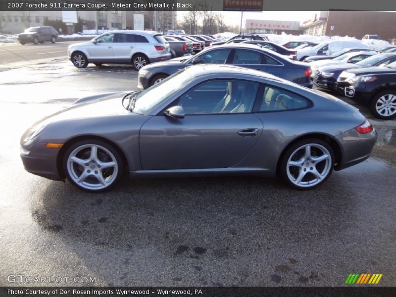 Meteor Grey Metallic / Black 2007 Porsche 911 Carrera Coupe