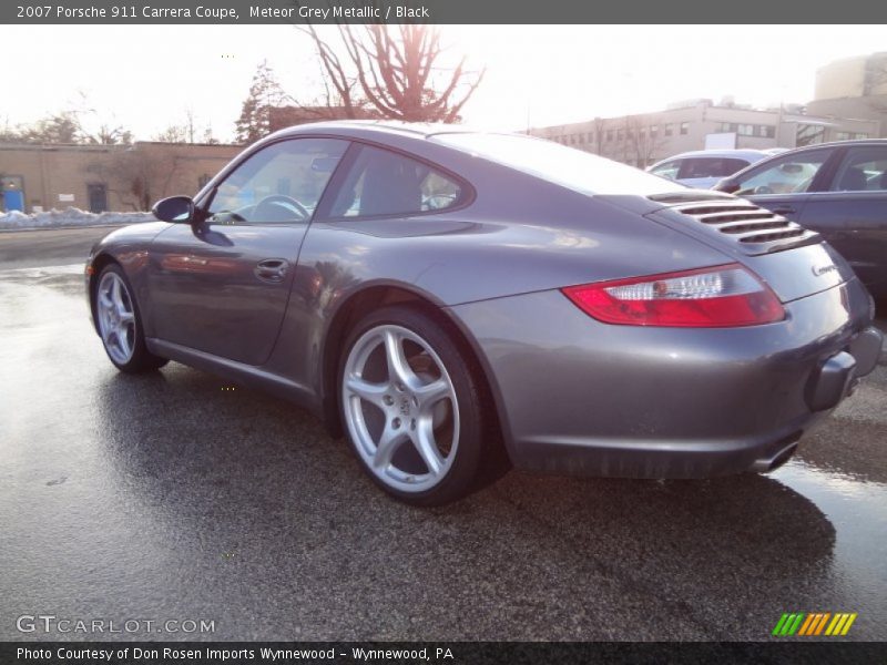 Meteor Grey Metallic / Black 2007 Porsche 911 Carrera Coupe