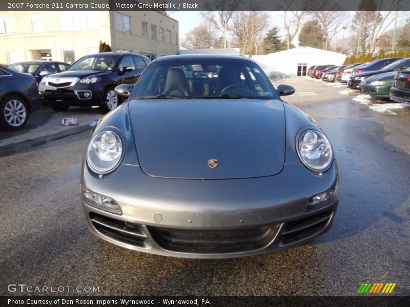 Meteor Grey Metallic / Black 2007 Porsche 911 Carrera Coupe