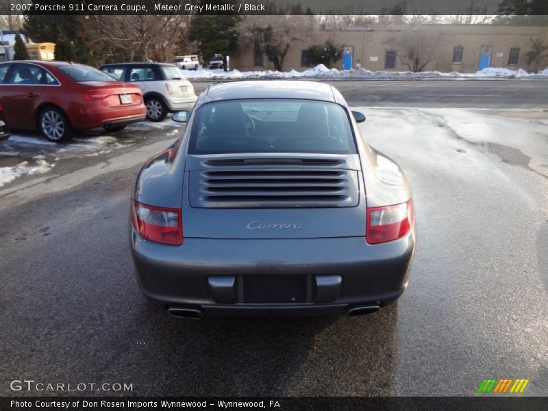 Meteor Grey Metallic / Black 2007 Porsche 911 Carrera Coupe