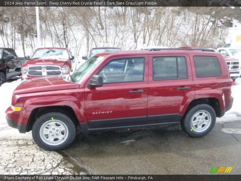 Deep Cherry Red Crystal Pearl / Dark Slate Gray/Light Pebble 2014 Jeep Patriot Sport