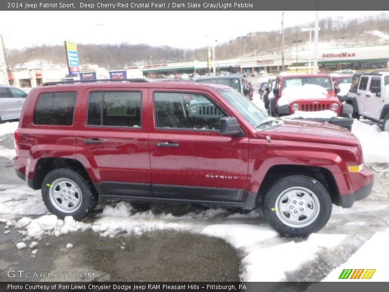 Deep Cherry Red Crystal Pearl / Dark Slate Gray/Light Pebble 2014 Jeep Patriot Sport