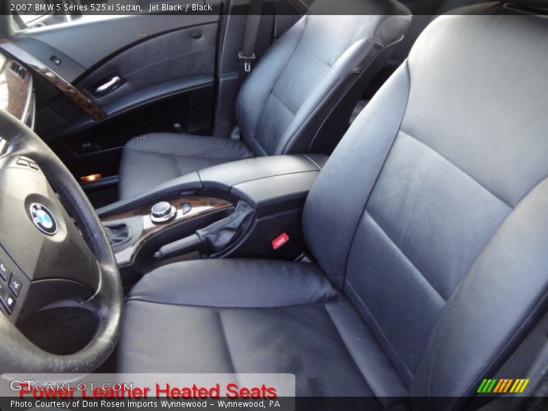 Jet Black / Black 2007 BMW 5 Series 525xi Sedan